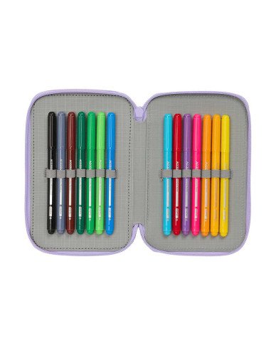 Plumier Triple 37 Pcs Kuromi | Reino Escolar: Mochilas y Regalos