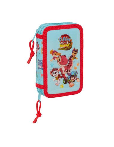 Plumier Doble Pequeño 29 piezas Paw Patrol "Dino Rescue"