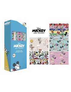 Papel De Regalo Mickey & Friends Racing | Reino Escolar: Mochilas y Regalos
