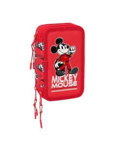 Plumier Triple 37 Pcs Mickey & Friends Racing | Reino Escolar: Mochilas y Regalos
