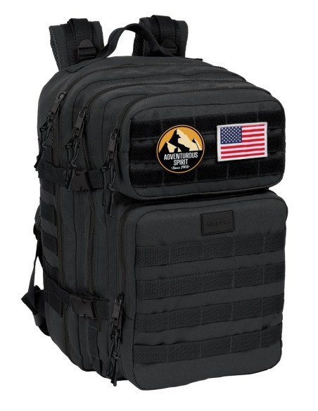 Mochila Militar Portatil 15.6'' Safta Basic "Negro" | Reino Escolar: Mochilas y Regalos