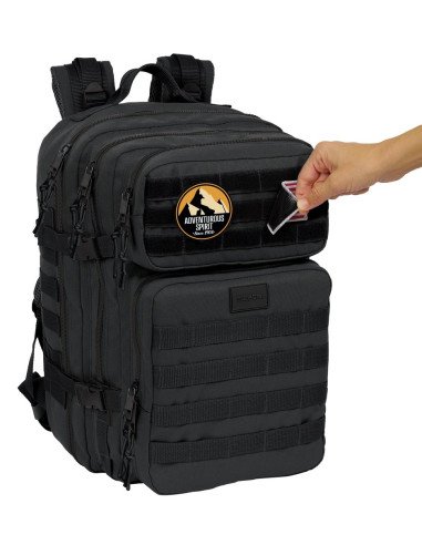 Mochila Militar Portatil 15.6'' Safta Basic "Negro" | Reino Escolar: Mochilas y Regalos