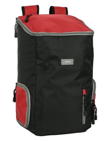 Mochila Multisports Para Portatil 13.3" Safta "Black-Red" | Reino Escolar: Mochilas y Regalos