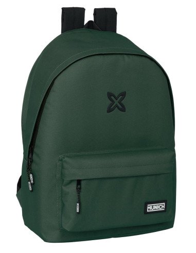 Mochila Doble Para Portatil 15.6"+Usb Munich Basicos "Verde" | Reino Escolar: Mochilas y Regalos