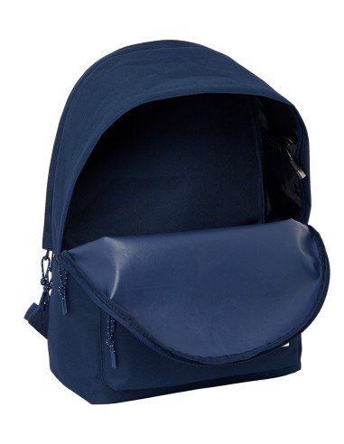 Mochila Doble Para Portatil 15.6"+Usb Real Madrid | Reino Escolar: Mochilas y Regalos