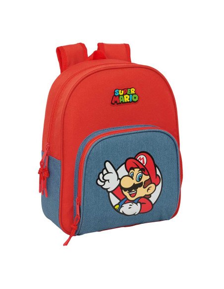 Mochila Infantil Adaptable a Carro Super Mario | Reino Escolar