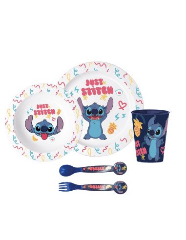Set Micro Kids 5 Piezas En Estuche Stitch "Sweet" | Reino Escolar: Mochilas y Regalos