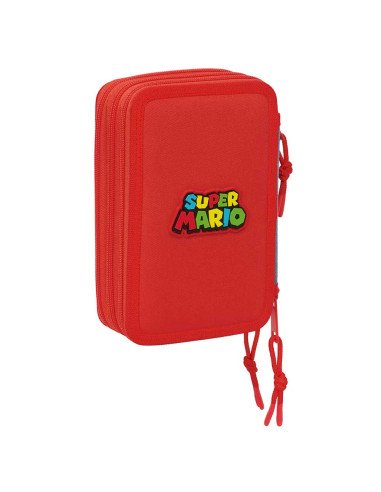 Plumier Triple 37 piezas Super Mario | Reino Escolar
