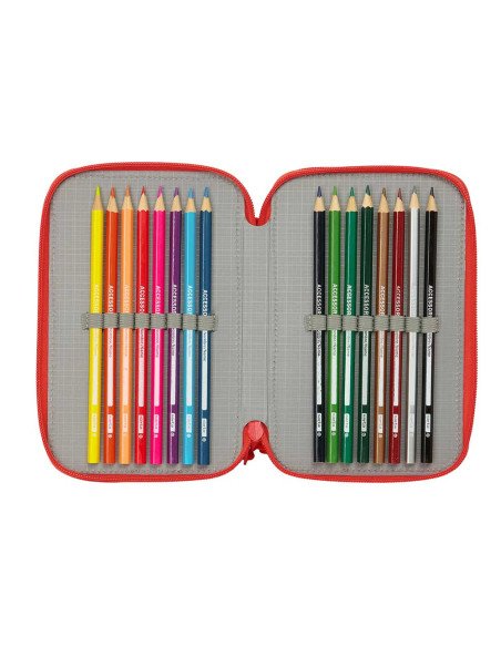 Plumier Triple 37 piezas Super Mario | Reino Escolar