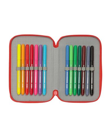 Plumier Triple 37 piezas Super Mario | Reino Escolar