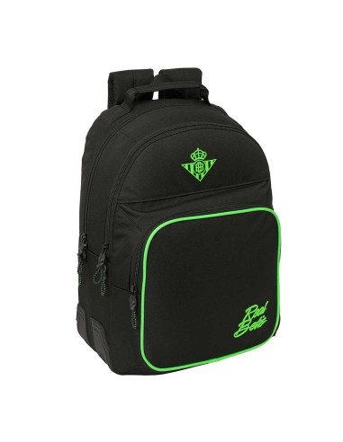 Mochila Doble Adaptable a Carro Real Betis Balompie | Reino Escolar: Mochilas y Regalos