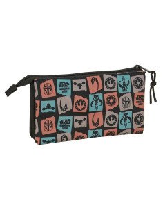 Portatodo Triple Mandalorian & Grogu | Reino Escolar: Mochilas y Regalos 2