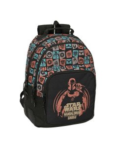 Mochila Doble Adaptable a Carro Mandalorian & Grogu | Reino Escolar: Mochilas y Regalos
