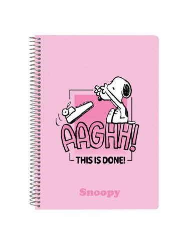 Libreta Cuarto 80 H. Tapas Duras Snoopy | Reino Escolar: Mochilas y Regalos