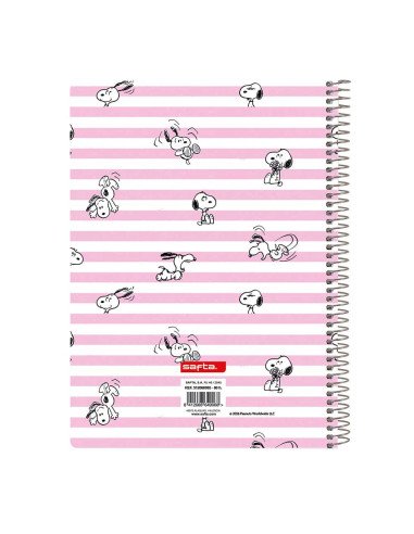 Libreta Cuarto 80 H. Tapas Duras Snoopy | Reino Escolar: Mochilas y Regalos
