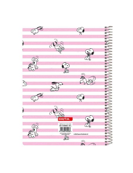 Libreta Cuarto 80 H. Tapas Duras Snoopy | Reino Escolar: Mochilas y Regalos