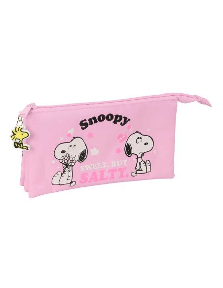 Portatodo Triple Snoopy | Reino Escolar: Mochilas y Regalos