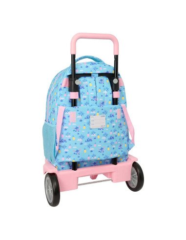 Mochila Grande con Ruedas Compact Evol. Ext. Stitch "Waves"