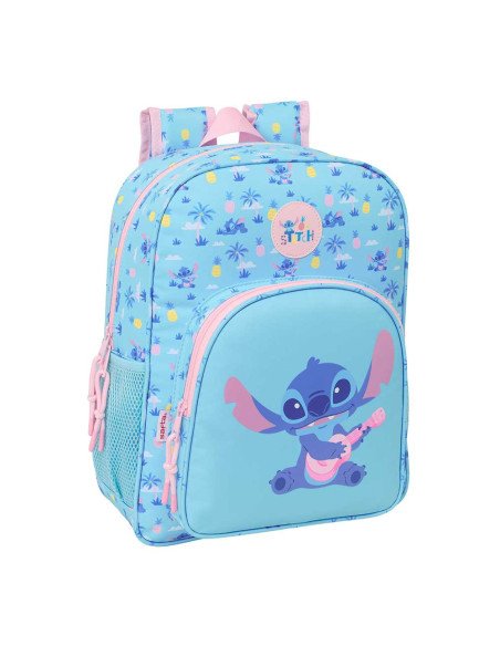 Mochila Junior Adaptable a Carro Stitch "Waves" | Reino Escolar