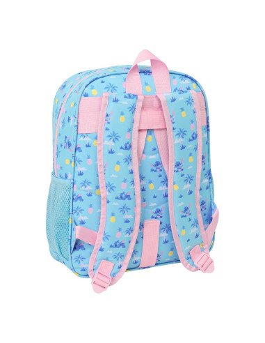 Mochila Junior Adaptable a Carro Stitch "Waves" | Reino Escolar