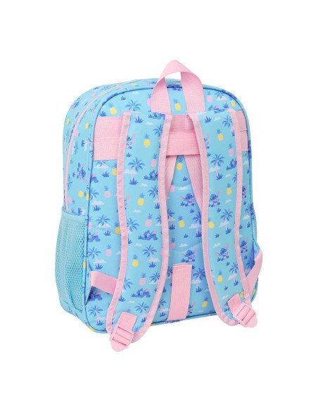 Mochila Junior Adaptable a Carro Stitch "Waves" | Reino Escolar