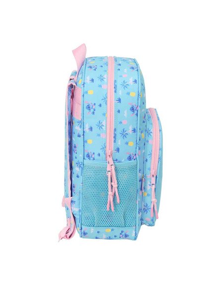 Mochila Junior Adaptable a Carro Stitch "Waves" | Reino Escolar