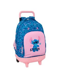 Mochila Grande con Ruedas Compact Extraible Stitch "Lio" | Reino Escolar: Mochilas y Regalos