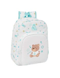 Mochila Infantil Adaptable a Carro Real Madrid Preescolar Blanca | Reino Escolar: Mochilas y Regalos