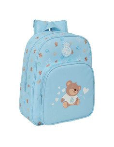 Mochila Infantil Adaptable a Carro Real Madrid Preescolar Azul | Reino Escolar: Mochilas y Regalos