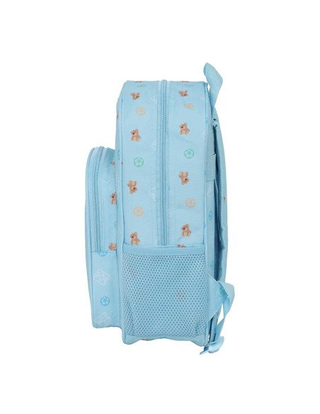 Mochila Infantil Adaptable a Carro Real Madrid Preescolar Azul | Reino Escolar: Mochilas y Regalos