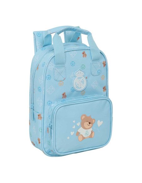 Mochila Infantil Con Asas Real Madrid Preescolar Azul | Reino Escolar: Mochilas y Regalos