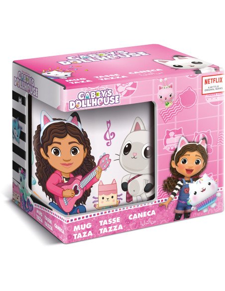 Taza Cerámica 325 ml en Caja Regalo Gabby's Dollhouse "Party"
