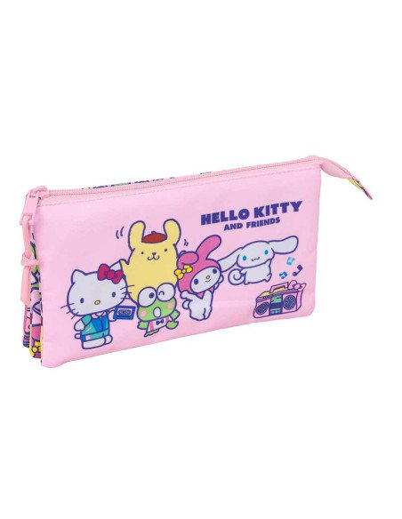 Portatodo Triple Hello Kitty & Friends | Reino Escolar: Mochilas y Regalos