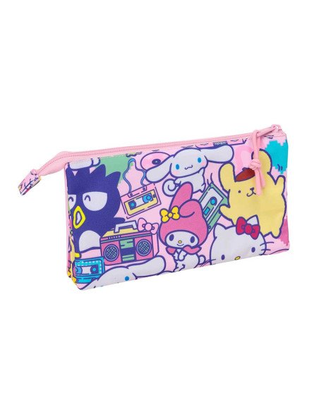 Portatodo Triple Hello Kitty & Friends | Reino Escolar: Mochilas y Regalos