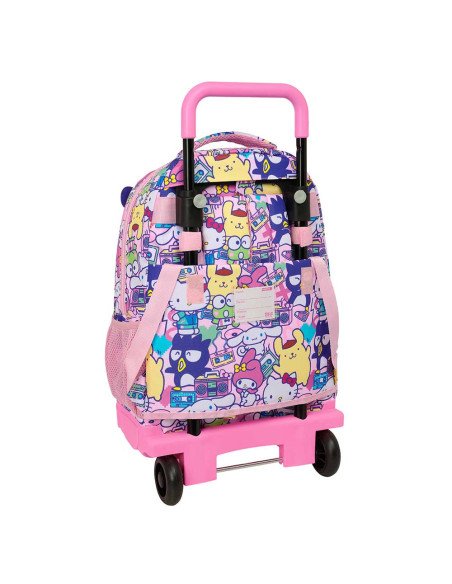 Mochila Grande con Ruedas Compact Extraible Hello Kitty & Friends | Reino Escolar: Mochilas y Regalos