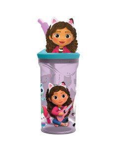 Vaso Figurita 3D 360ml Gabby'S Dollhouse "Party" | Reino Escolar: Mochilas y Regalos