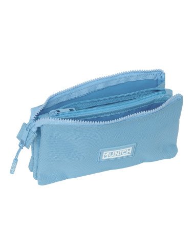 Portatodo Triple Munich Basicos "Azul" | Reino Escolar: Mochilas y Regalos