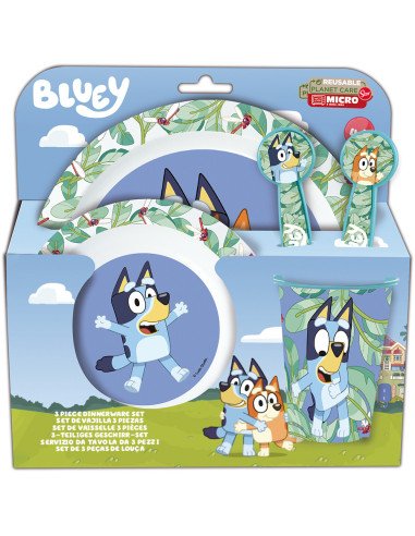 Set Micro Kids 5 Piezas En Estuche Bluey | Reino Escolar: Mochilas y Regalos