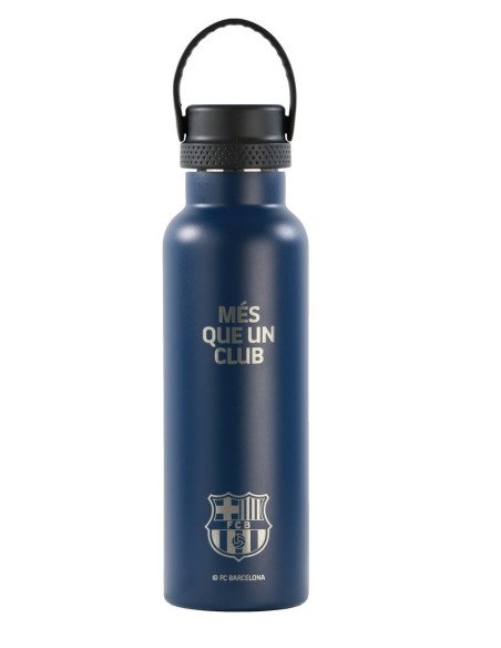 Botella Termo 600ml F.C. Barcelona Navy Blue | Reino Escolar: Mochilas y Regalos
