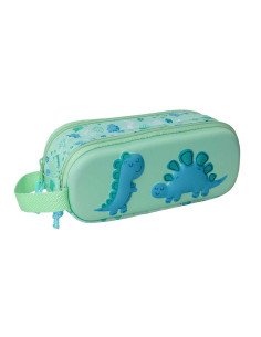 Portatodo Doble 3D Safta Dino 3D | Reino Escolar: Mochilas y Regalos