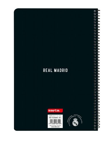 Libreta Folio Tapas Duras 80 Hojas Real Madrid | Reino Escolar: Mochilas y Regalos