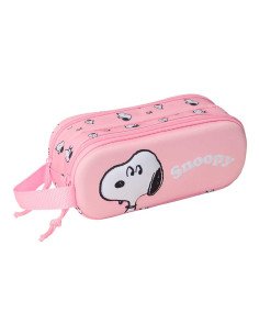 Portatodo Doble 3D Snoopy 3D | Reino Escolar: Mochilas y Regalos