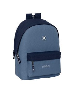 Mochila Doble Para Portatil 15.6" + Usb El Pulpo "Azul" | Reino Escolar: Mochilas y Regalos