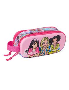 Portatodo Doble 3D Barbie 3D | Reino Escolar: Mochilas y Regalos