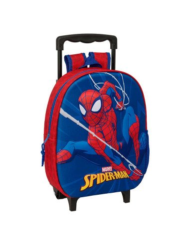 Mochila 3D Con Ruedas Spider-Man | Reino Escolar: Mochilas y Regalos