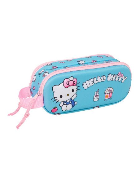 Portatodo Doble 3D Hello Kitty | Reino Escolar: Mochilas y Regalos