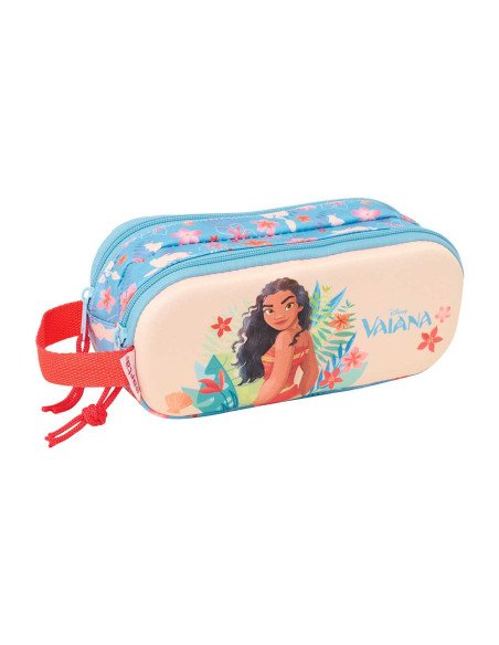 Portatodo Doble 3D Vaiana | Reino Escolar: Mochilas y Regalos