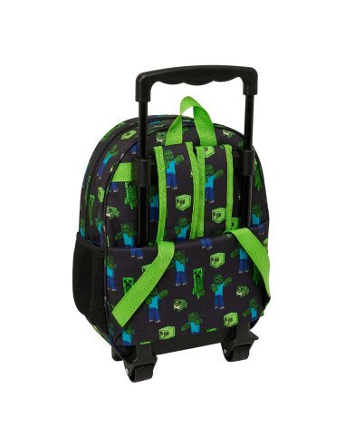 Mochila 3D Con Ruedas Minecraft | Reino Escolar: Mochilas y Regalos