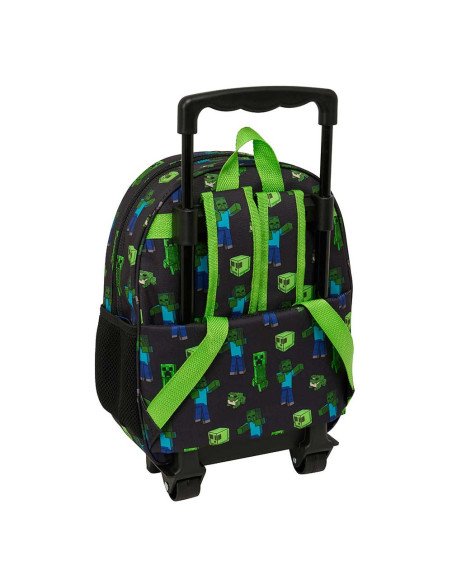 Mochila 3D Con Ruedas Minecraft | Reino Escolar: Mochilas y Regalos