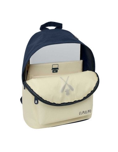 Mochila para Portátil 14.1" El Pulpo "Beige" | Reino Escolar